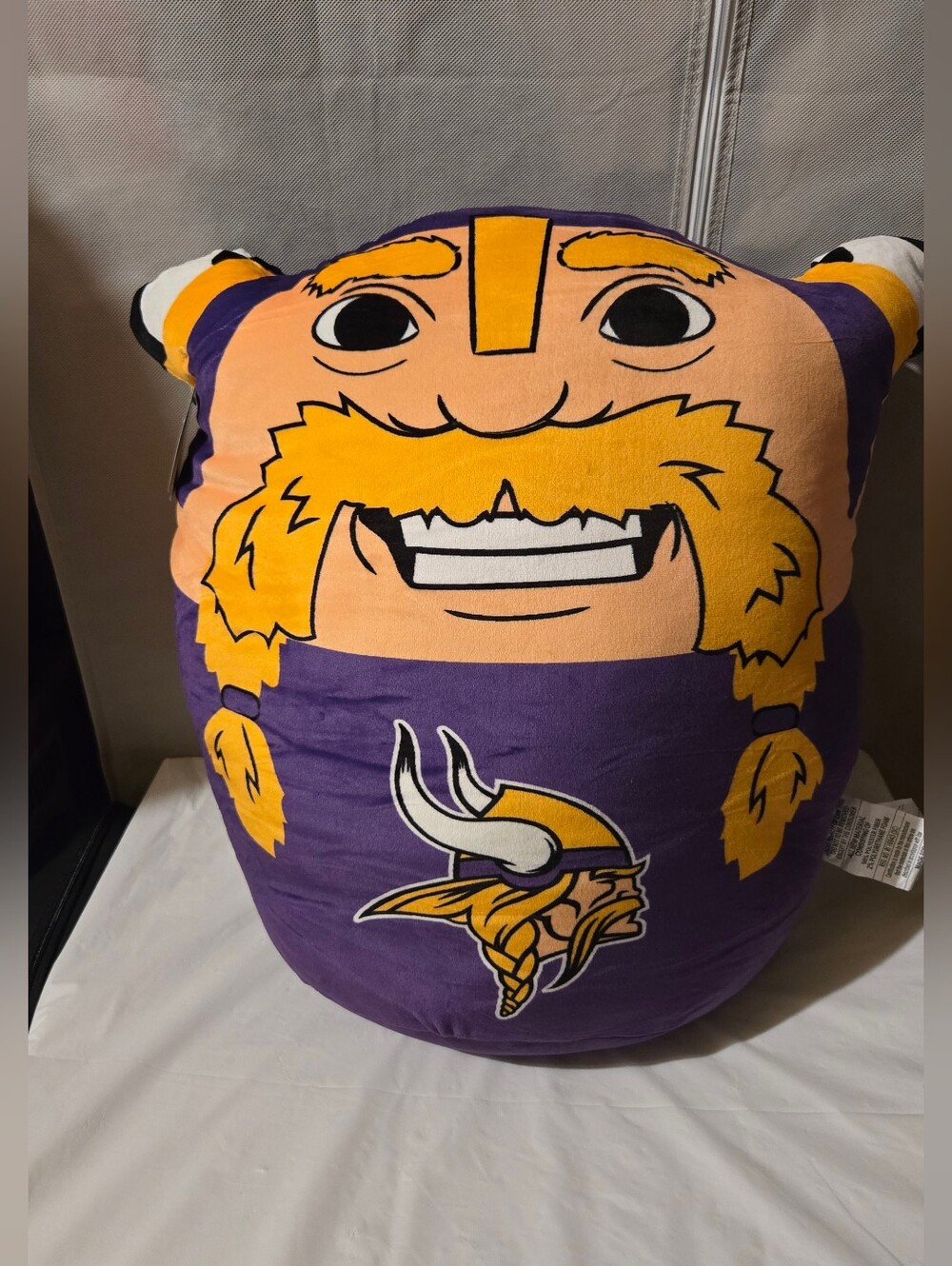NFL Minnesota Vikings Viking Plush Pillow - Purple and Gold